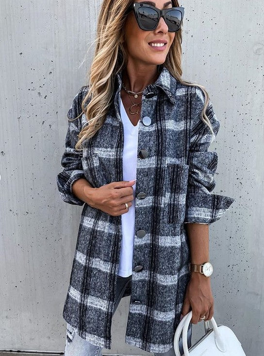 Claire’s casual coat - S / Gray