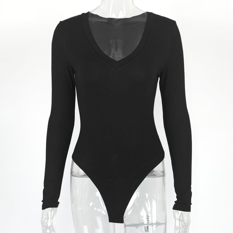 Exclusive Modal long sleeve jumpsuit || FX-99 - S / Black