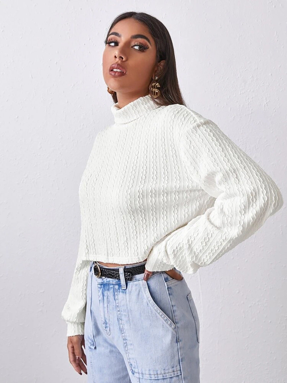 Jessica’s Pullover Sweater - S / White