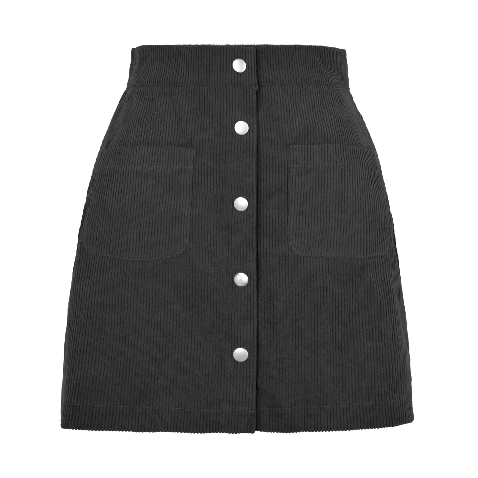 Sasha’s Slim Fit Solid Skirt - S / Black